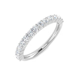 7-Stone Natural Round Cut Diamond Half Eternity Ring.