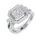 Diamond Iksibgtob Engagement Ring | 1ct | Hallmarked Gold & Platinum