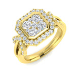 Diamond Iksibgtob Engagement Ring | 1ct | Hallmarked Gold & Platinum