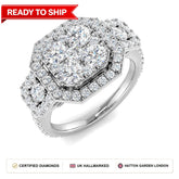 Lab grown diamond earring