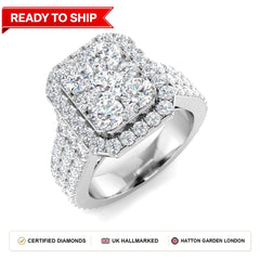 Lab grown diamond earring