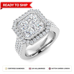 Lab grown diamond earring