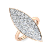 Marquise Shape Diamond Cluster Statement Ring 1.50ct | UK Hallmarked