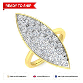 Lab grown diamond earring