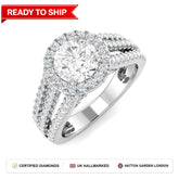 Lab grown diamond earring