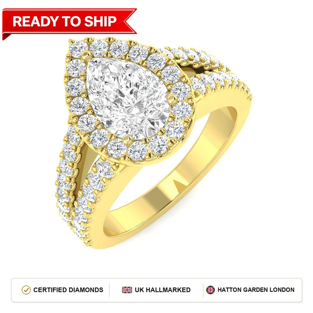 Lab grown diamond earring