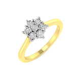 7 Stone Illusion Set Diamond Ring | Lab & Natural | 0.10Ct | Gold & Platinum