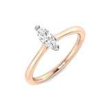 Lab-Grown Diamond Solitaire Engagement Ring 0.3ct - Hallmarked Gold & Platinum