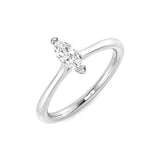 Lab-Grown Diamond Solitaire Engagement Ring 0.3ct - Hallmarked Gold & Platinum