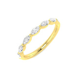7 Stone Marquise Diamond Ring | Lab & Natural | 0.50–1.00Ct | Gold & Platinum