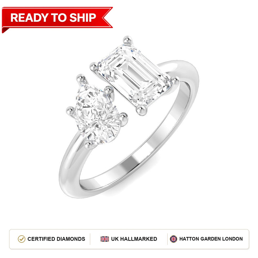 Lab grown diamond earring