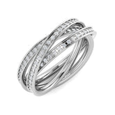 Diamond Briktos Fancy Ring | 0.5ct | Hallmarked Gold & Platinum