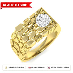 Lab grown diamond earring