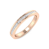 Princess Diamond Channel setting Half Eternity Ring | 0.33ct