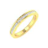 Princess Diamond Channel setting Half Eternity Ring | 0.33ct
