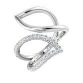Diamond Barbksey Fancy Ring | 0.3ct | Hallmarked Gold & Platinum