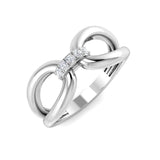 Diamond bover Fancy Ring | 0.1ct | Hallmarked Gold & Platinum