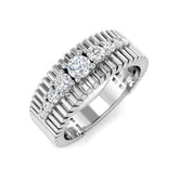Diamond Chekter Fancy Ring | 0.5ct | Hallmarked Gold & Platinum