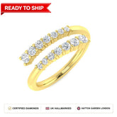 Lab grown diamond earring