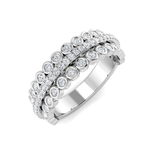 Lab & Natural Diamond Fancy Ring | 0.75ct | Hallmarked Gold & Platinum