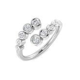 Diamond segacy Bubble Ring | 0.3ct - 1ct | Hallmarked Gold & Platinum
