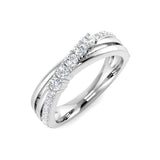 Lab-Grown Diamond Fancy Half Eternity Ring | 0.33ct | 9K/18K Gold & Platinum