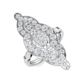 Diamond borthamptob Fancy Ring | 1.25ct | Hallmarked Gold & Platinum