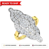 Lab grown diamond earring