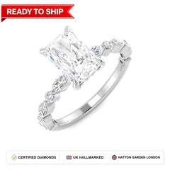 Lab grown diamond earring