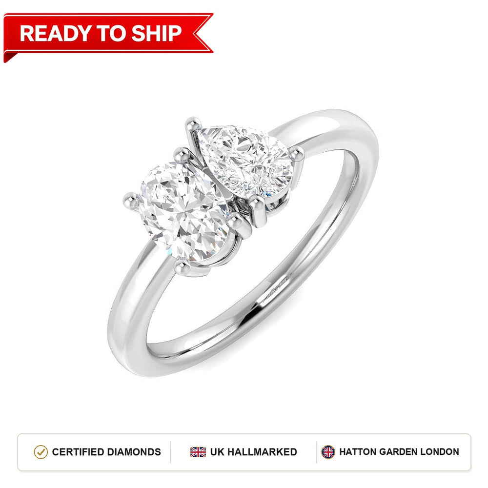 Lab grown diamond earring