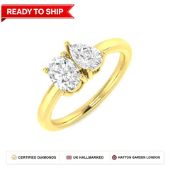 Lab grown diamond earring
