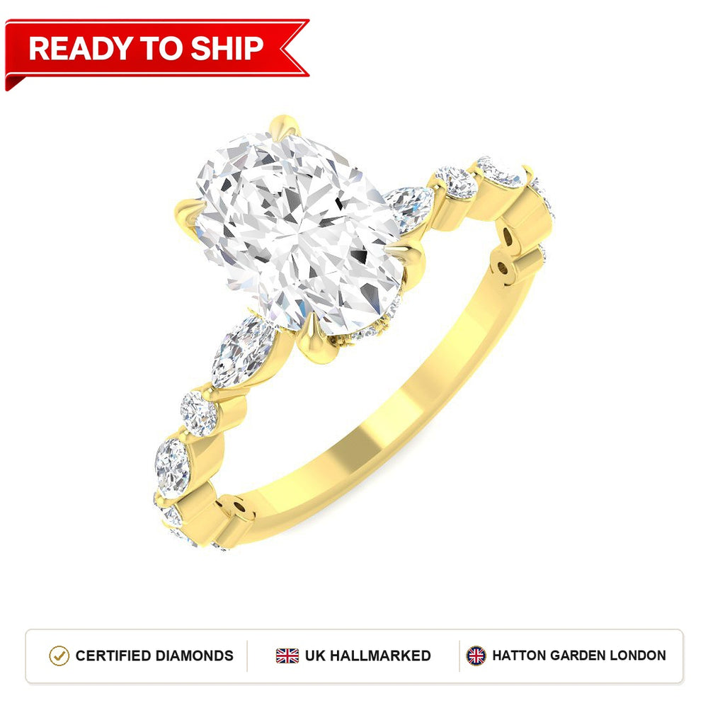 Lab grown diamond earring