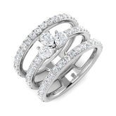 Diamond kouthamptob Fancy Ring | 1.5ct | Hallmarked Gold & Platinum