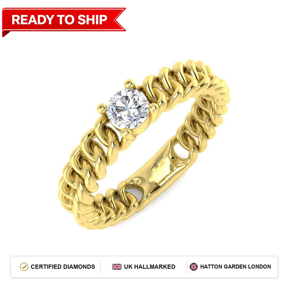 Lab grown diamond earring