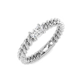 Diamond Carbiff Engagement Ring | 0.2ct | Hallmarked Gold & Platinum