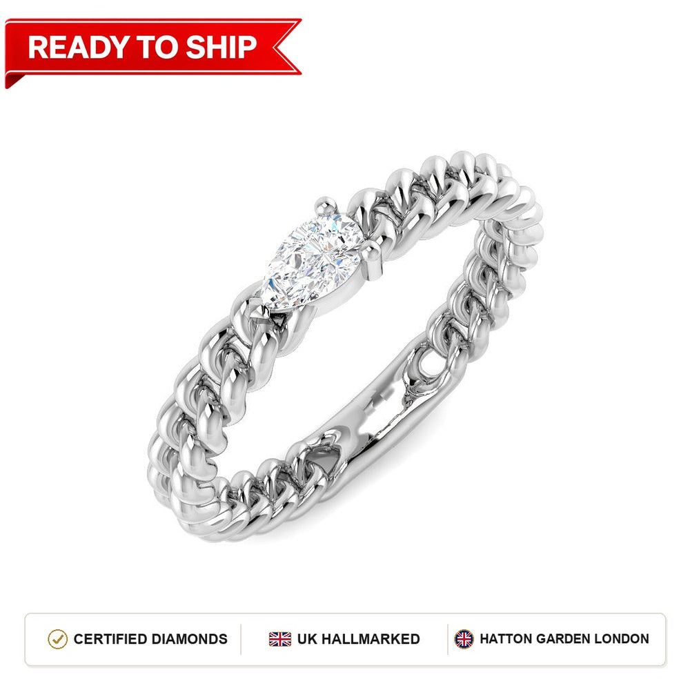 Lab grown diamond earring