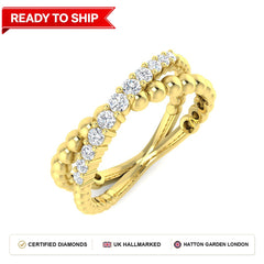 Lab grown diamond earring
