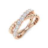 Fancy Half Eternity Diamond Ring | 0.25–0.75ct | Lab & Natural