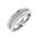 Diamond kubbersabb Fancy Ring | 0.33ct | Hallmarked Gold & Platinum