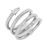 Diamond kasforb Fancy Ring | 0.75ct | Hallmarked Gold & Platinum
