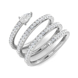 Diamond kasforb Fancy Ring | 0.75ct | Hallmarked Gold & Platinum