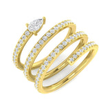 Fancy Diamond Ring | 0.75ct | Lab-Grown D/VVS & Natural F/VS | Hallmarked