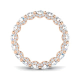 6.00 Carat D/VVS Lab-Grown Round Cut Diamond U-Prong Set Full Eternity Ring.