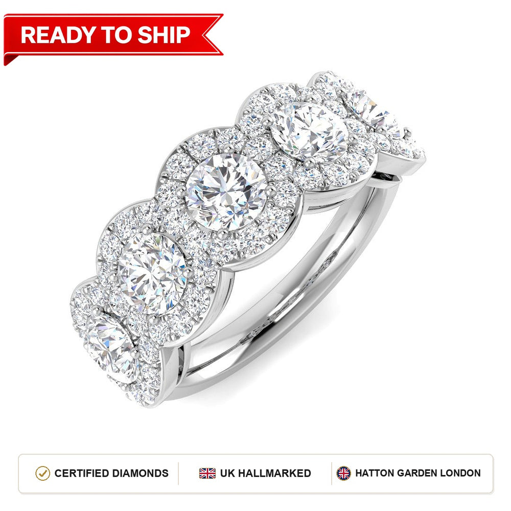 Lab grown diamond earring