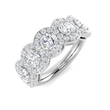 2.2Ct Lab Grown Diamond Ring in 9k White Gold