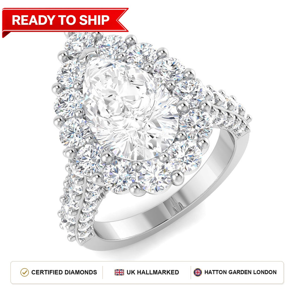 Lab grown diamond earring