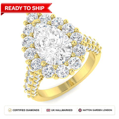 Lab grown diamond earring