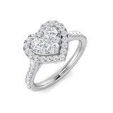 Lab-Grown Round Diamond Cluster Ring | 0.75ct | Hallmarked Gold & Platinum