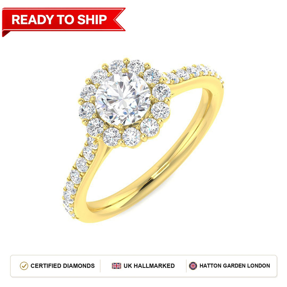 Lab grown diamond earring