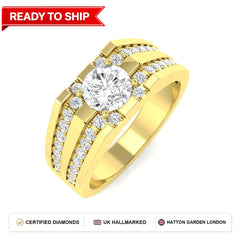 Lab grown diamond earring